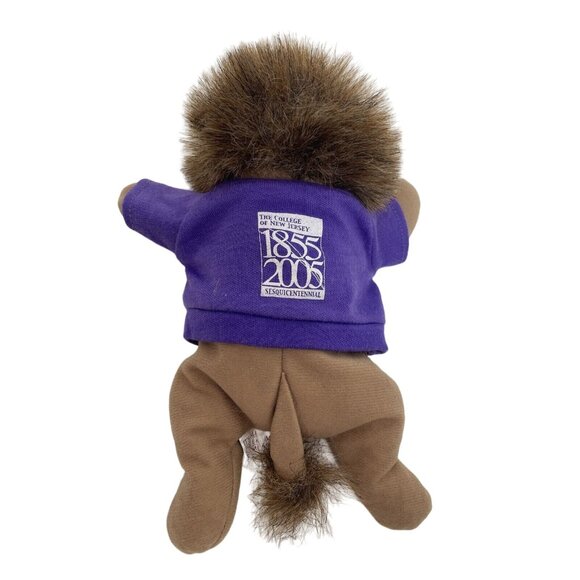 The College of New Jersey Lion Plush Toy Beanbag 1855 - 2005 Sesquicentennial 9" - Picture 3 of 12